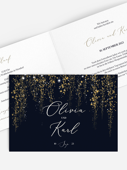 Hochzeitseinladung Twinkle Star