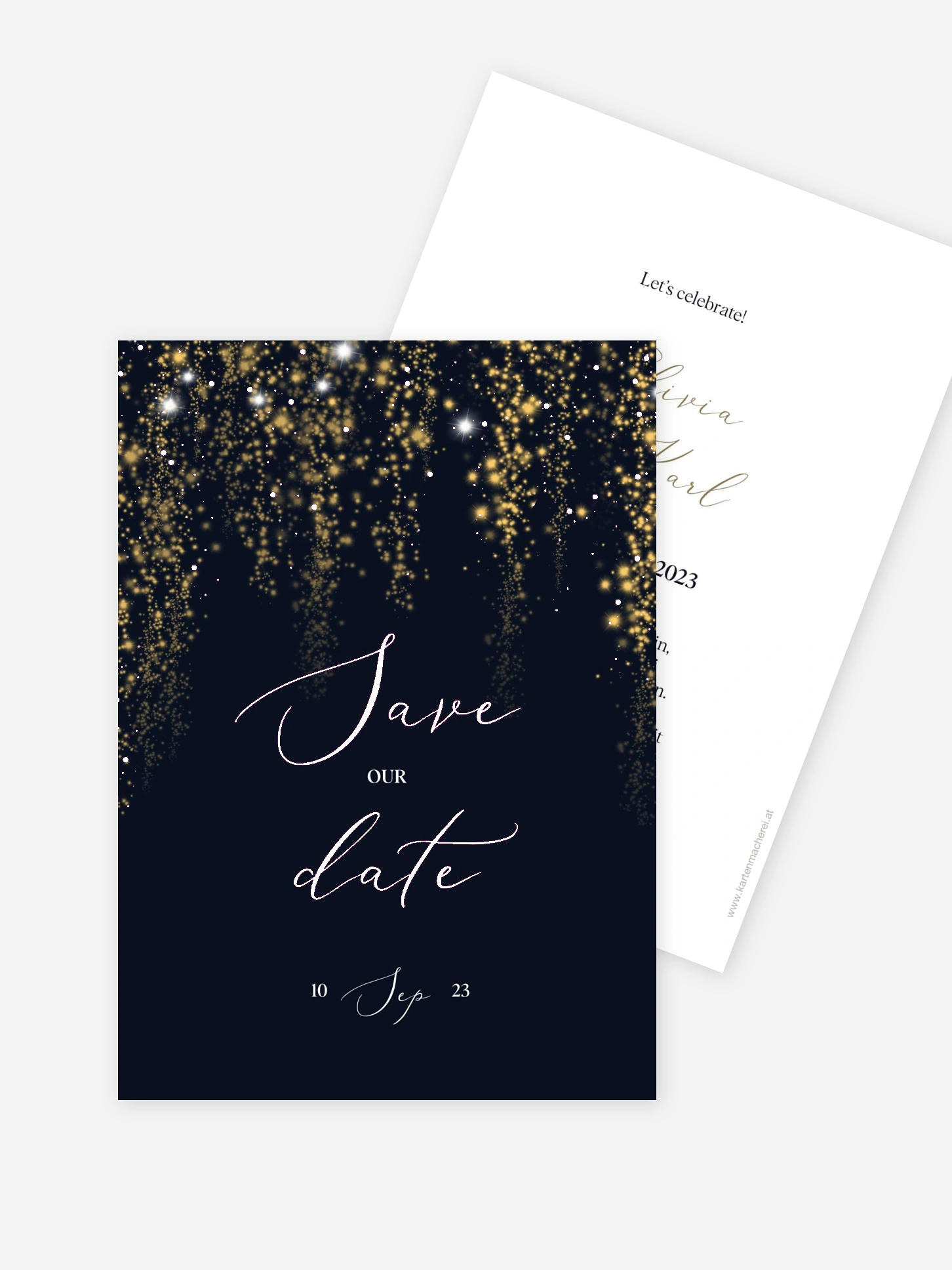 Save-the-Date Karte Twinkle Star