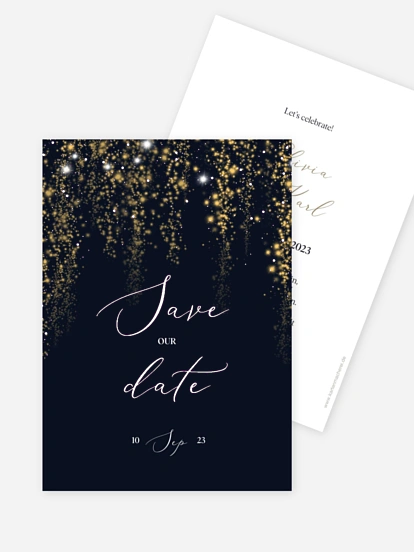 Save-the-Date Karte Twinkle Star