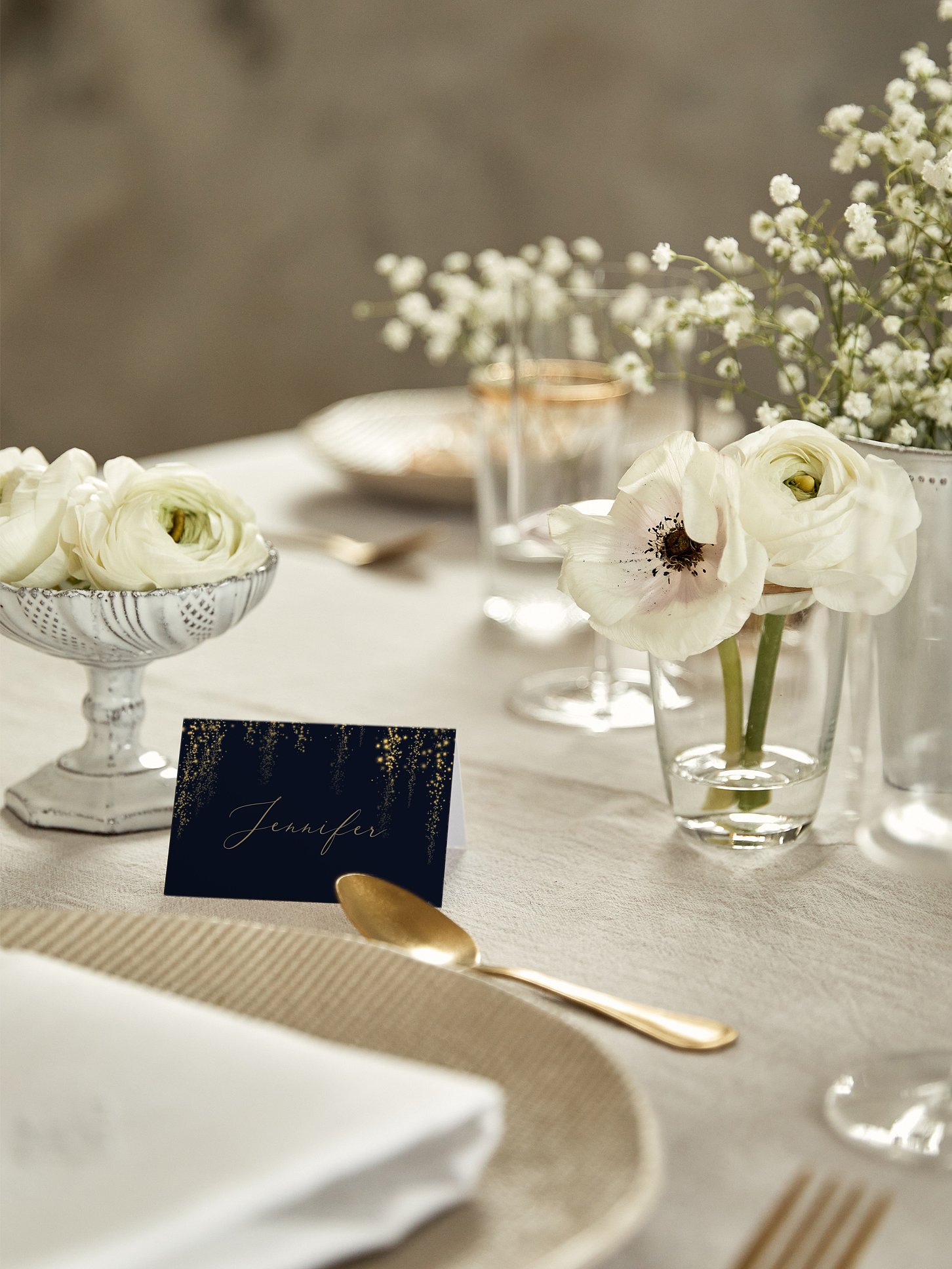 Tischkarte Hochzeit Twinkle Star