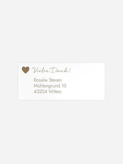 Absenderaufkleber Konfirmation und Kommunion Bohemian Chic