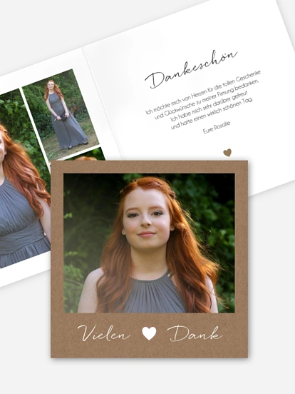 Danksagung Firmung Bohemian Chic