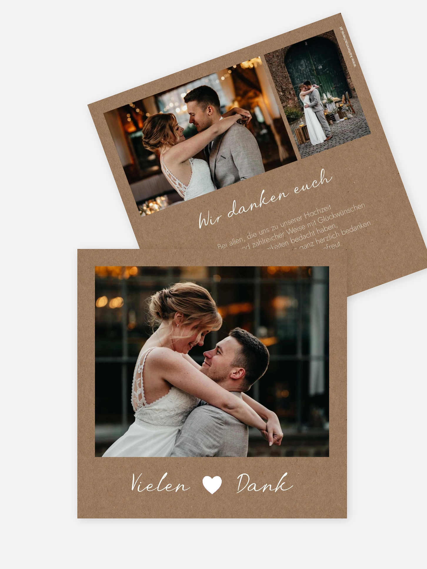 Dankeskarte Hochzeit Bohemian Chic