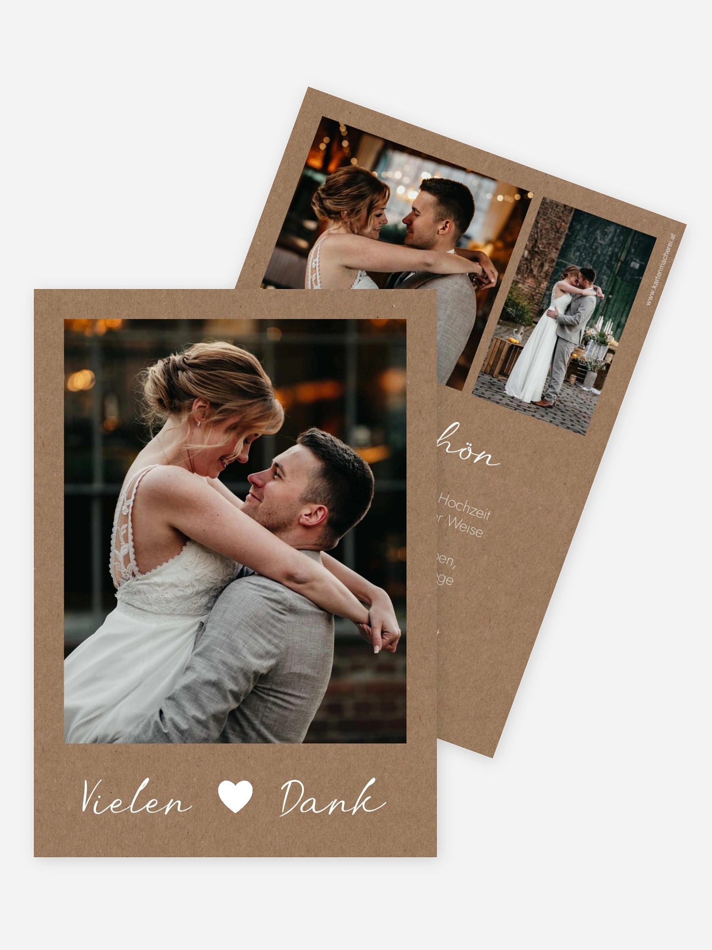 Dankeskarte Hochzeit Bohemian Chic