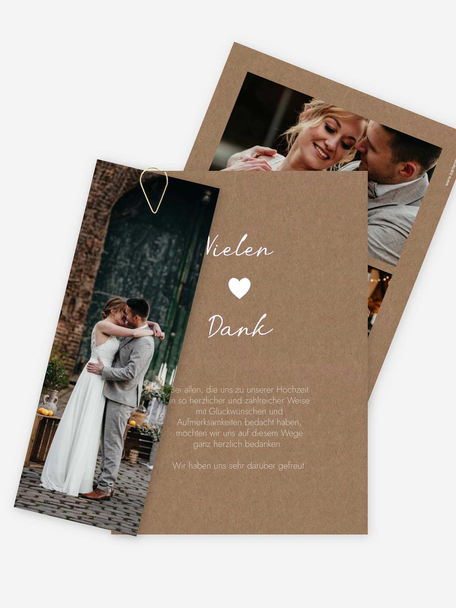 Dankeskarte Hochzeit Bohemian Chic
