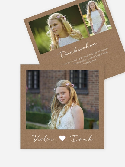 Danksagung Jugendweihe Bohemian Chic