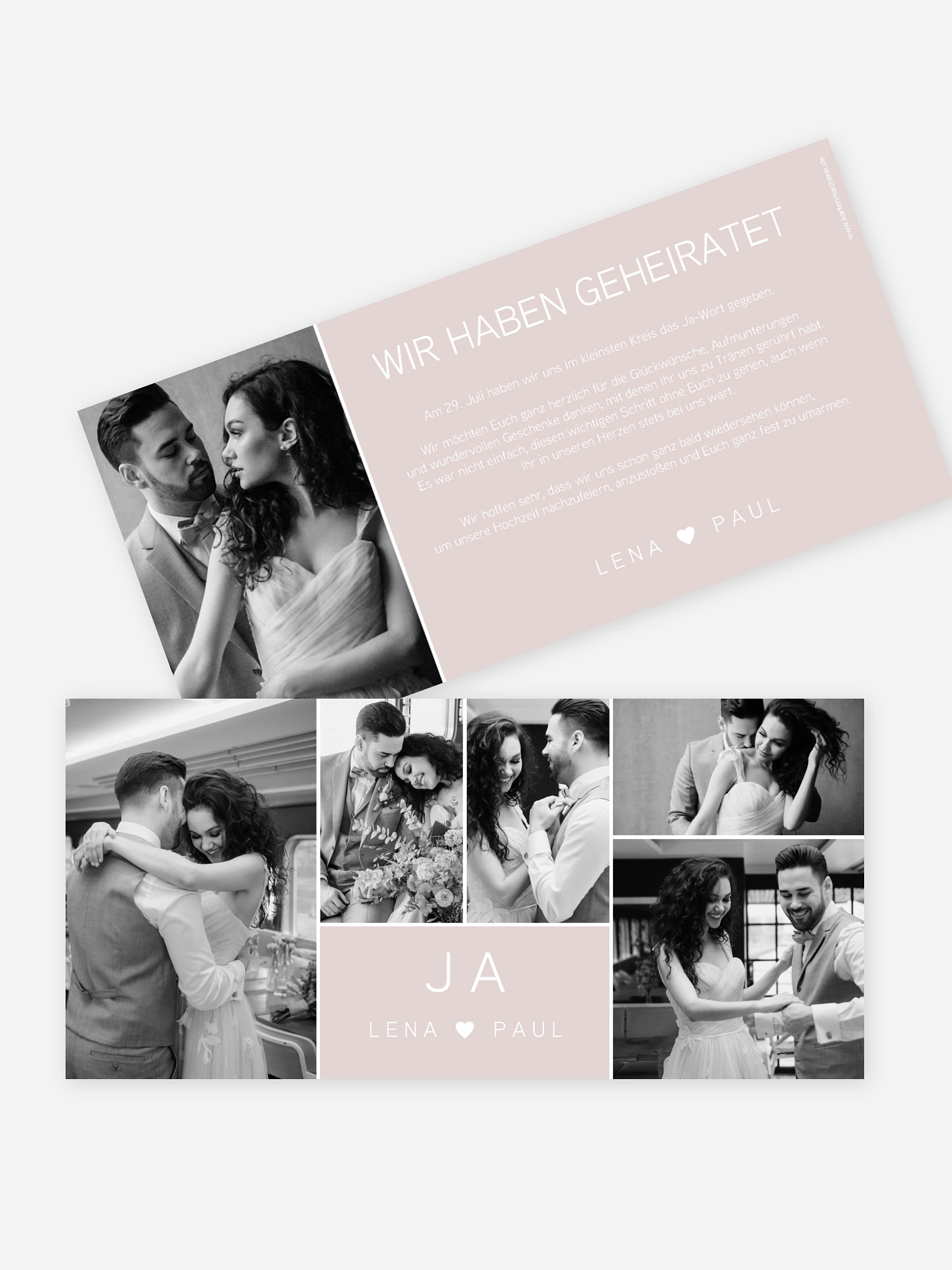 We-said-yes Karte French Rose