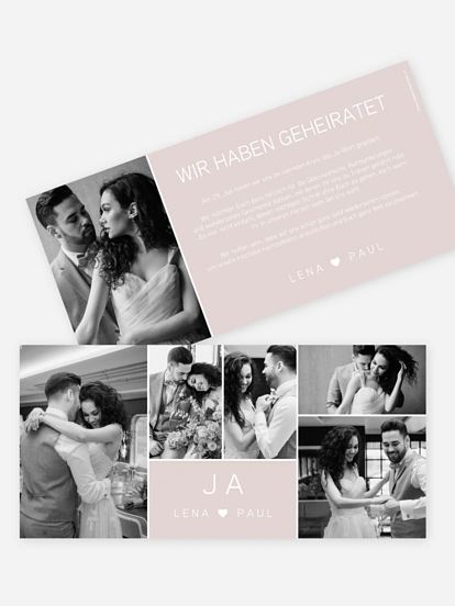 We-said-yes Karte French Rose