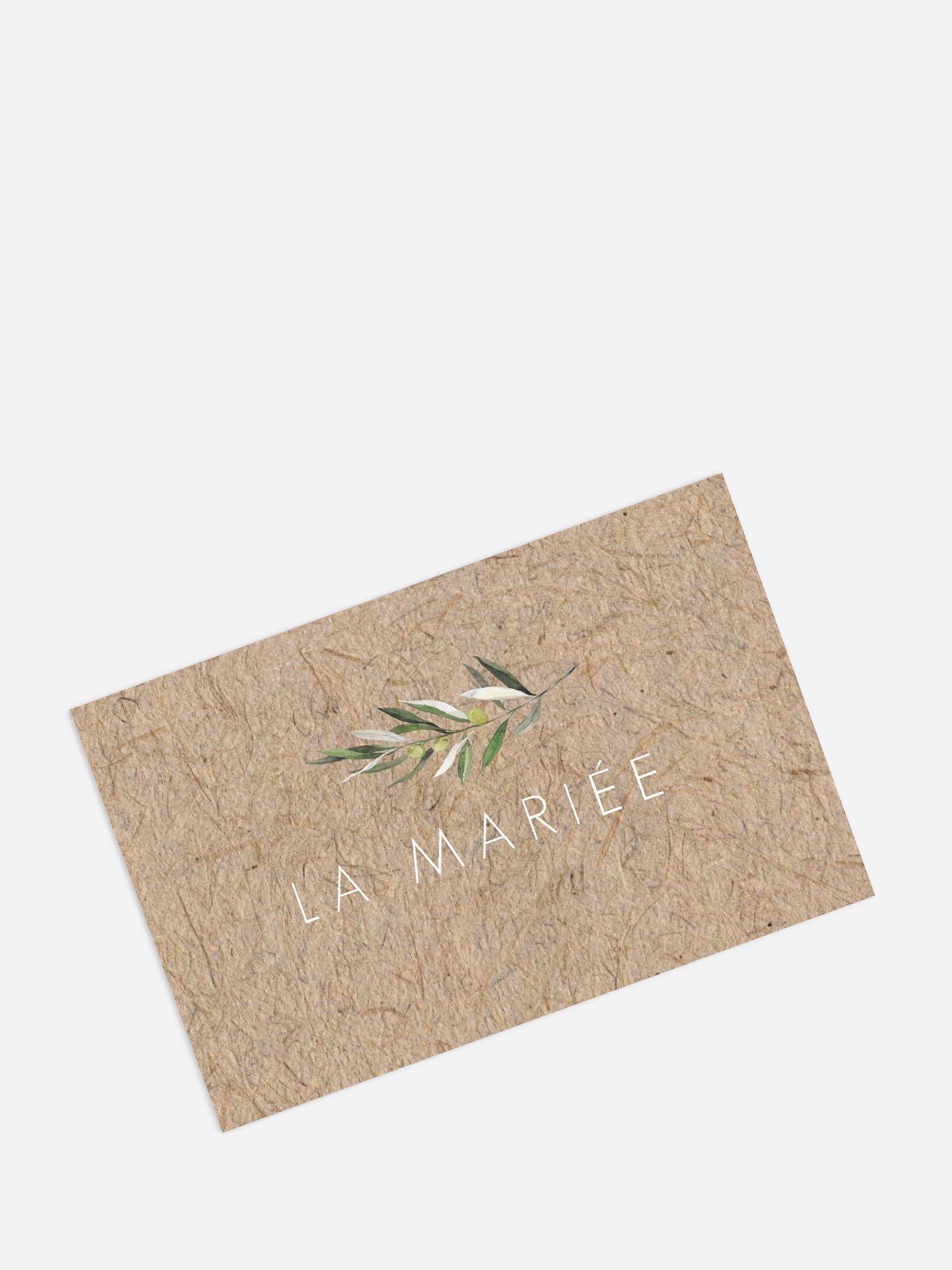 Marque-place mariage Italia effet kraft