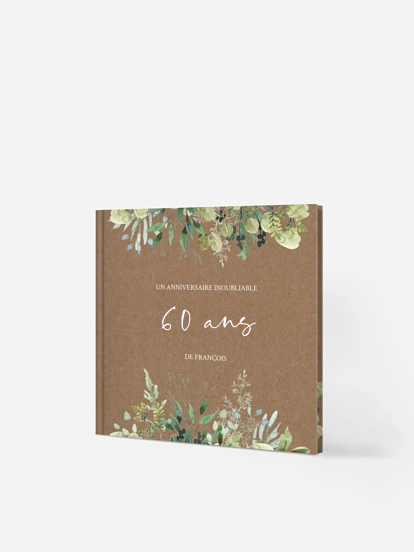 Livre d'or anniversaire Green magic effet kraft