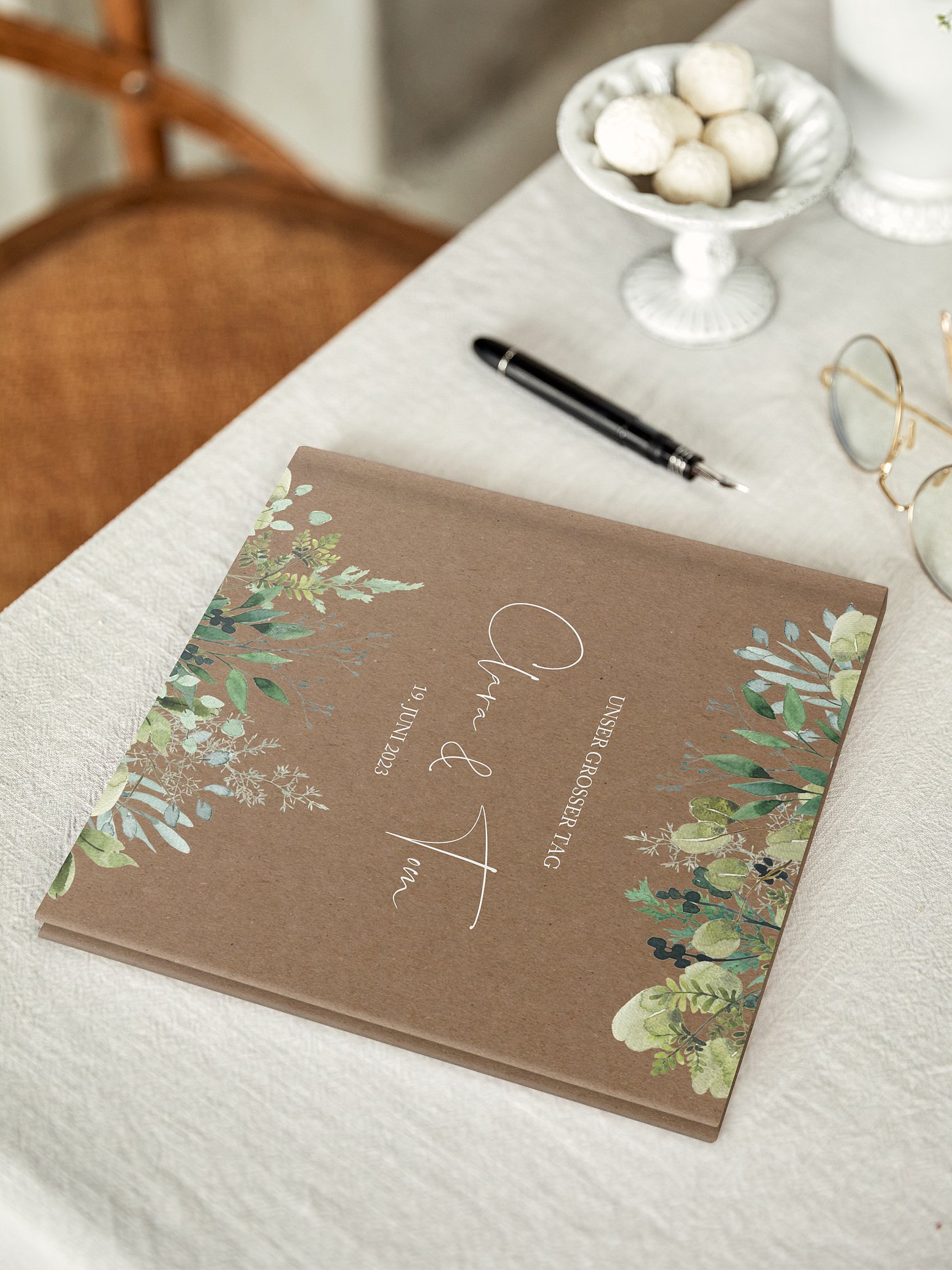 Gästebuch Rustic Green Magic