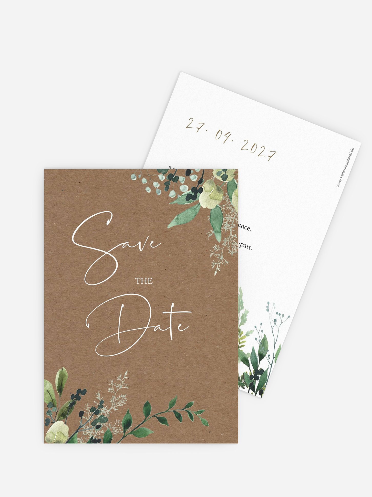 Save the date Green magic effet kraft