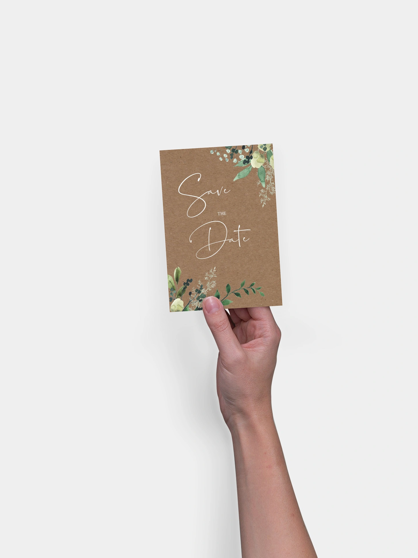 Save-the-Date Karte Rustic Green Magic
