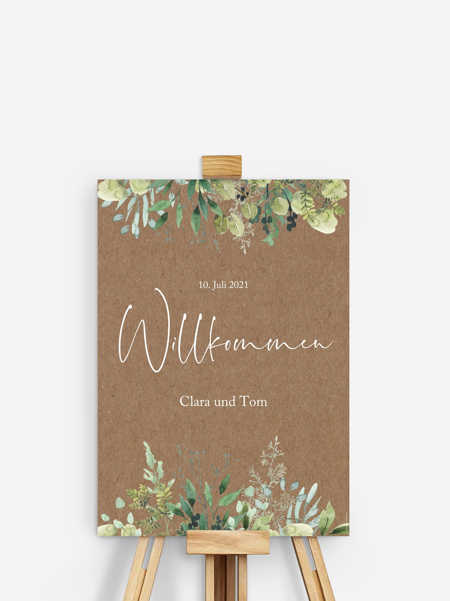 Willkommensschild Rustic Green Magic
