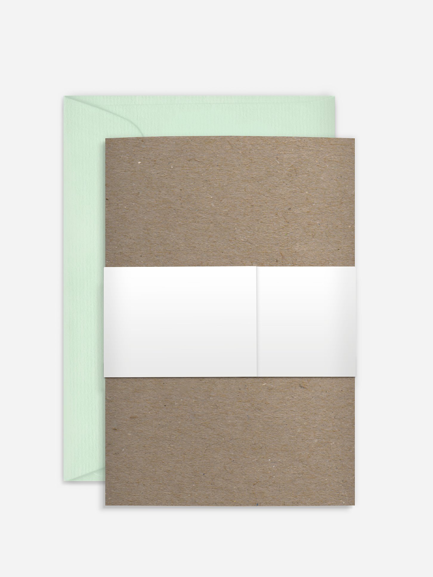 Faire-part de mariage Green magic effet kraft