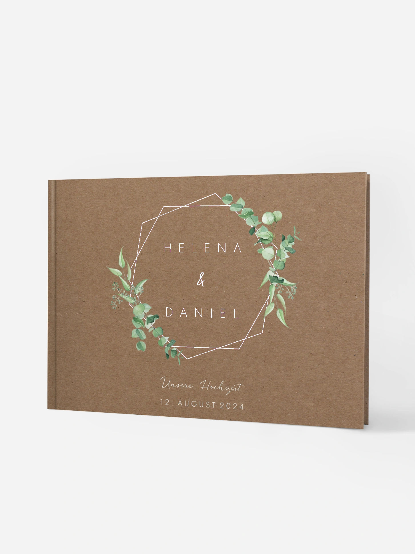 Gästebuch Rustic Soft Greenery