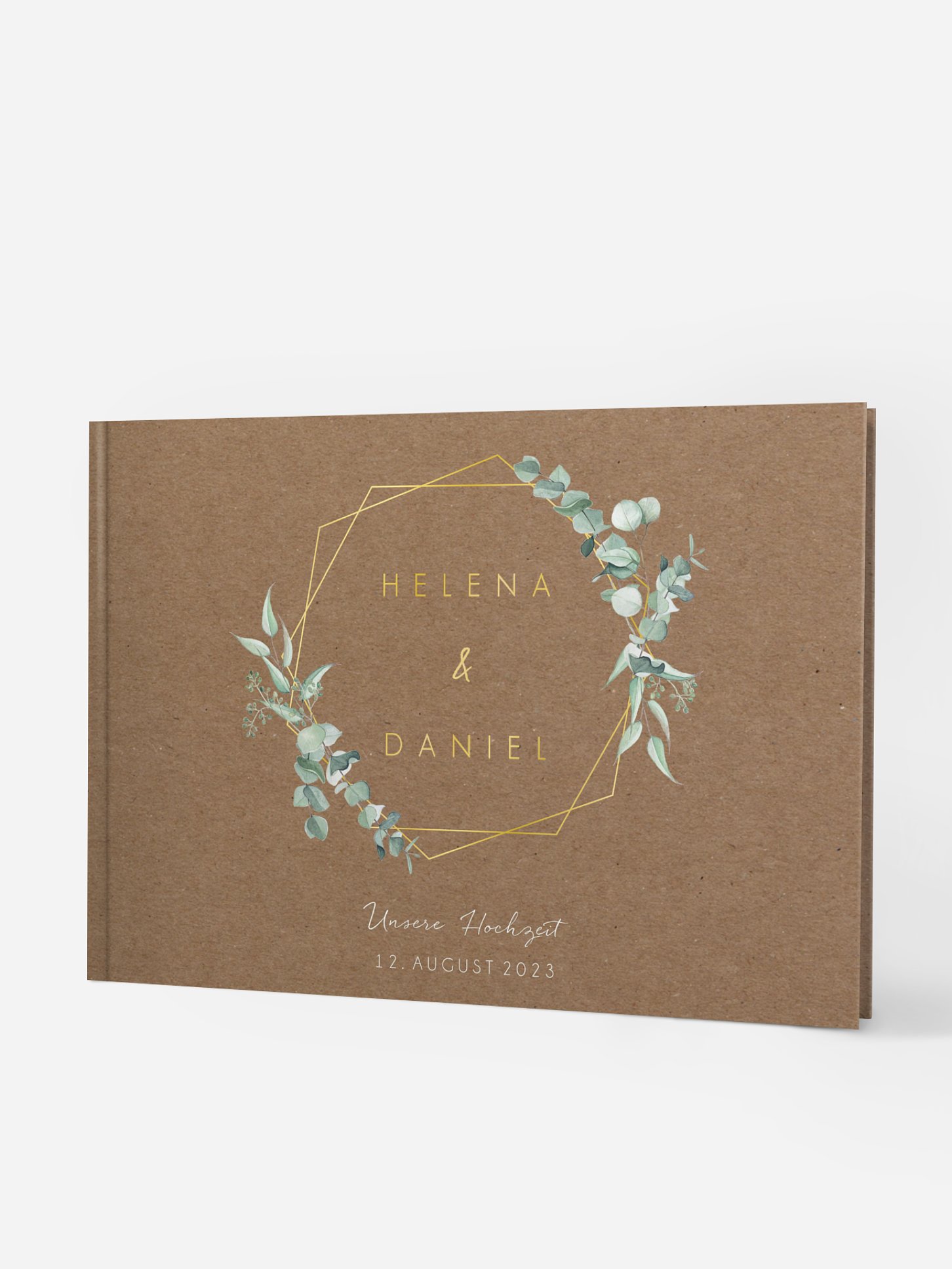 Gästebuch Rustic Soft Greenery