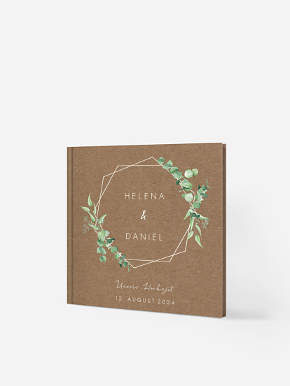 Gästebuch Rustic Soft Greenery