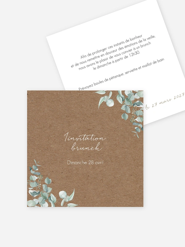 Soft greenery effet kraft