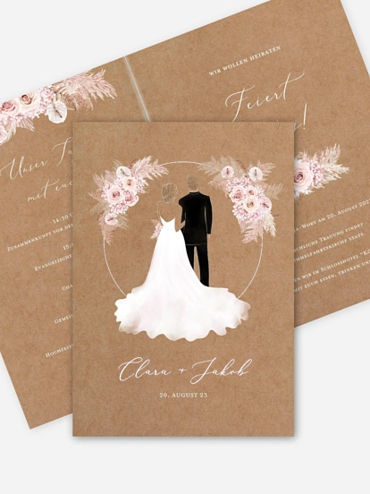 Hochzeitseinladung Bloomy Love