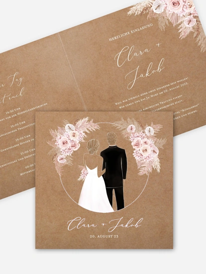 Hochzeitseinladung Bloomy Love