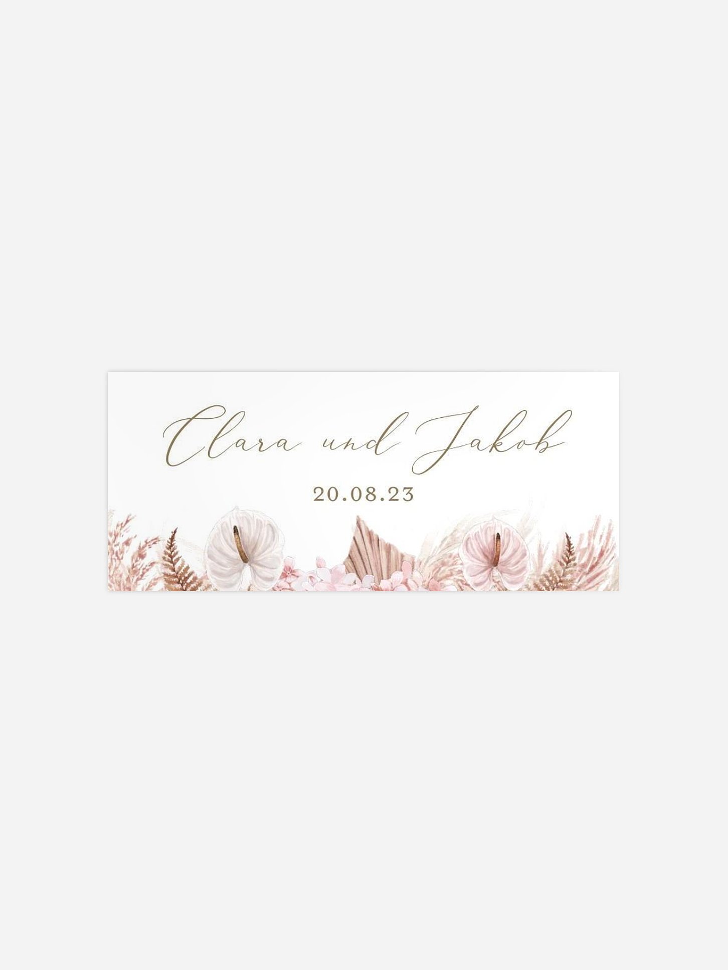 Geschenkaufkleber Hochzeit Bloomy Love