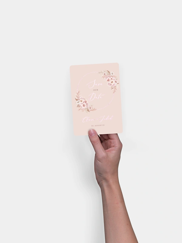 Save-the-Date Karte Bloomy Love