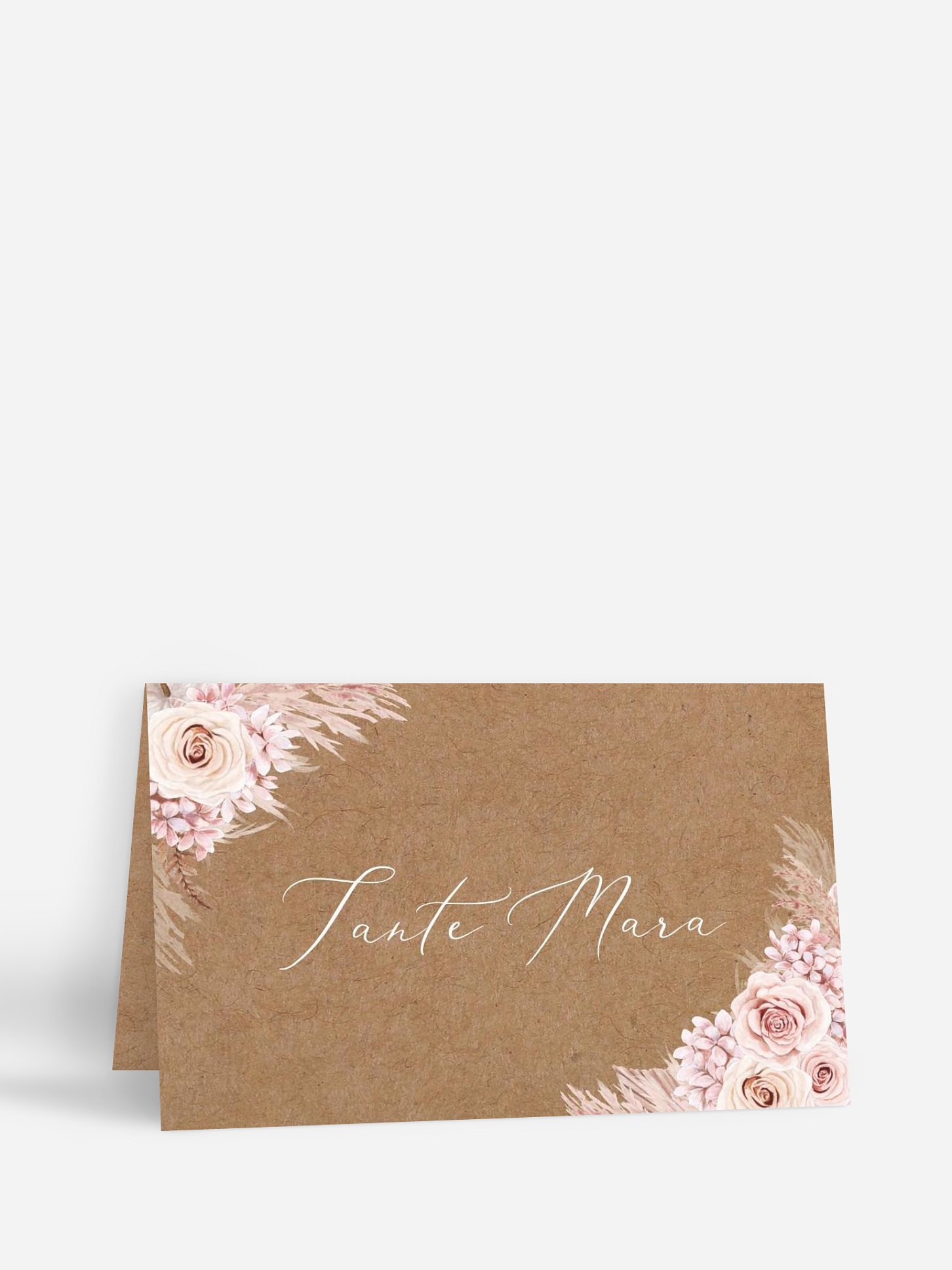 Tischkarte Hochzeit Bloomy Love