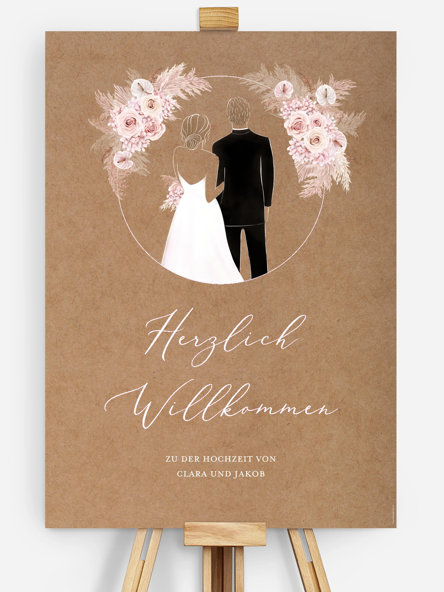 Willkommensschild Bloomy Love