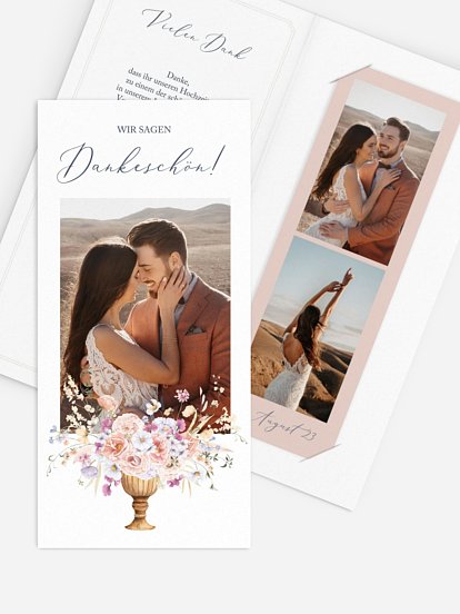 Dankeskarte Hochzeit Daphne