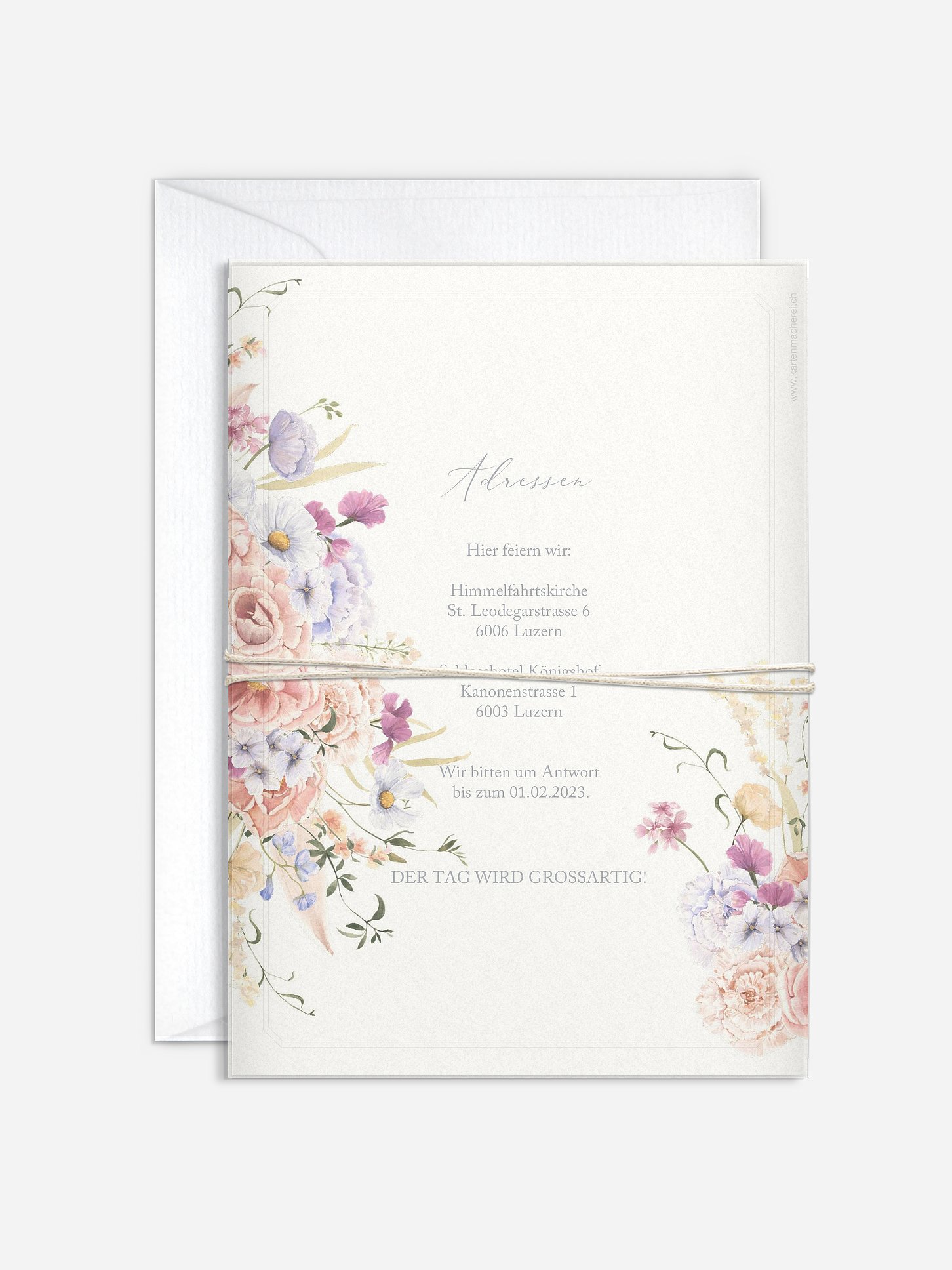 Hochzeitseinladung Daphne