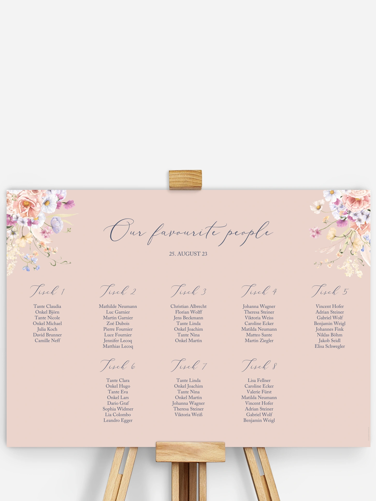 Sitzplan Plakat Daphne