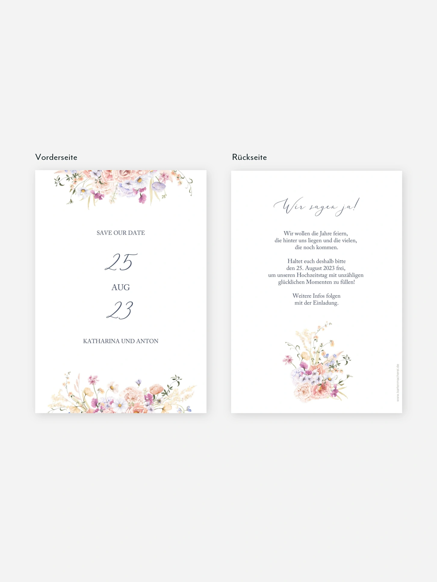 Save-the-Date Karte Daphne