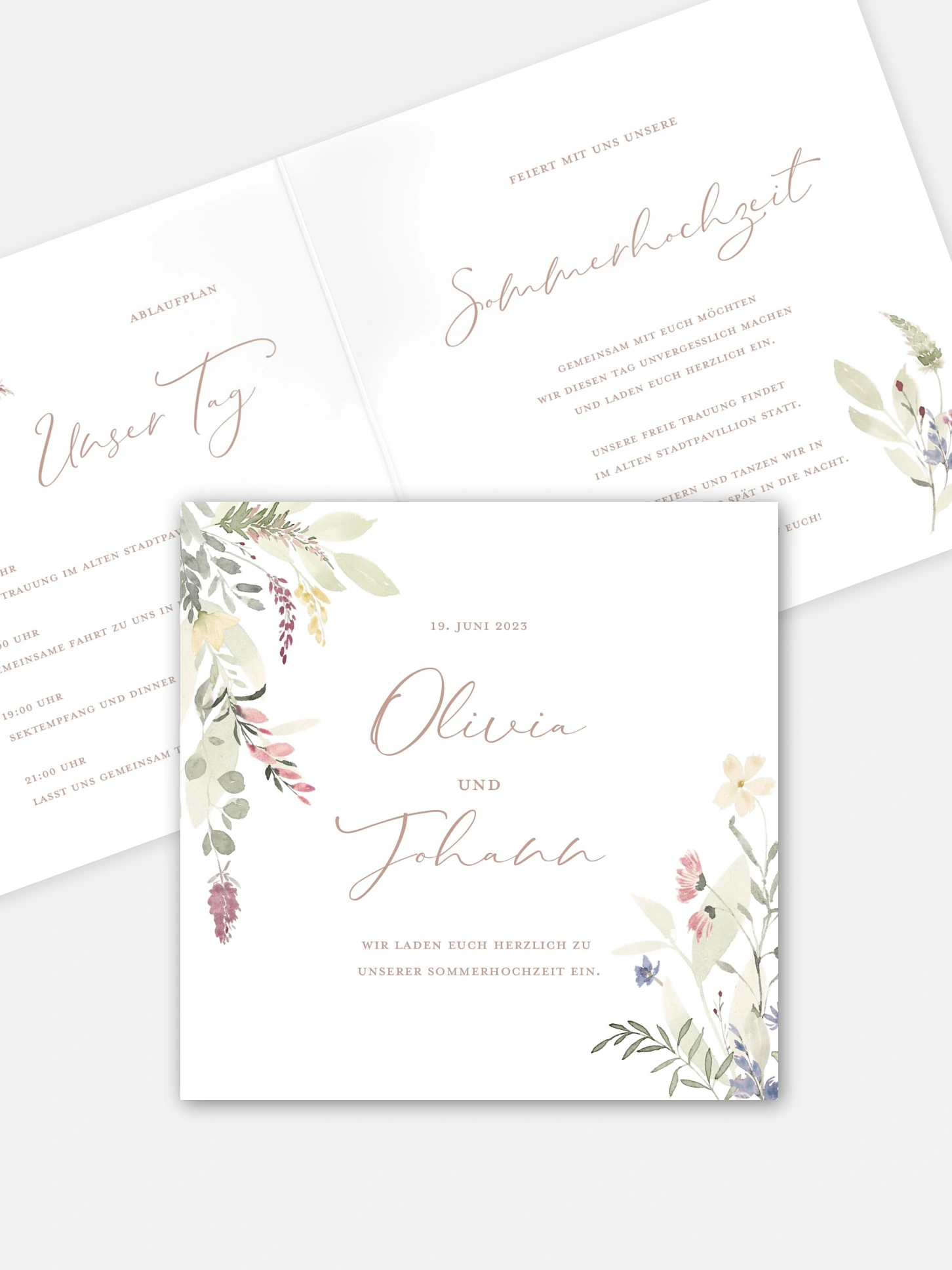 Hochzeitseinladung Wildflower Dance