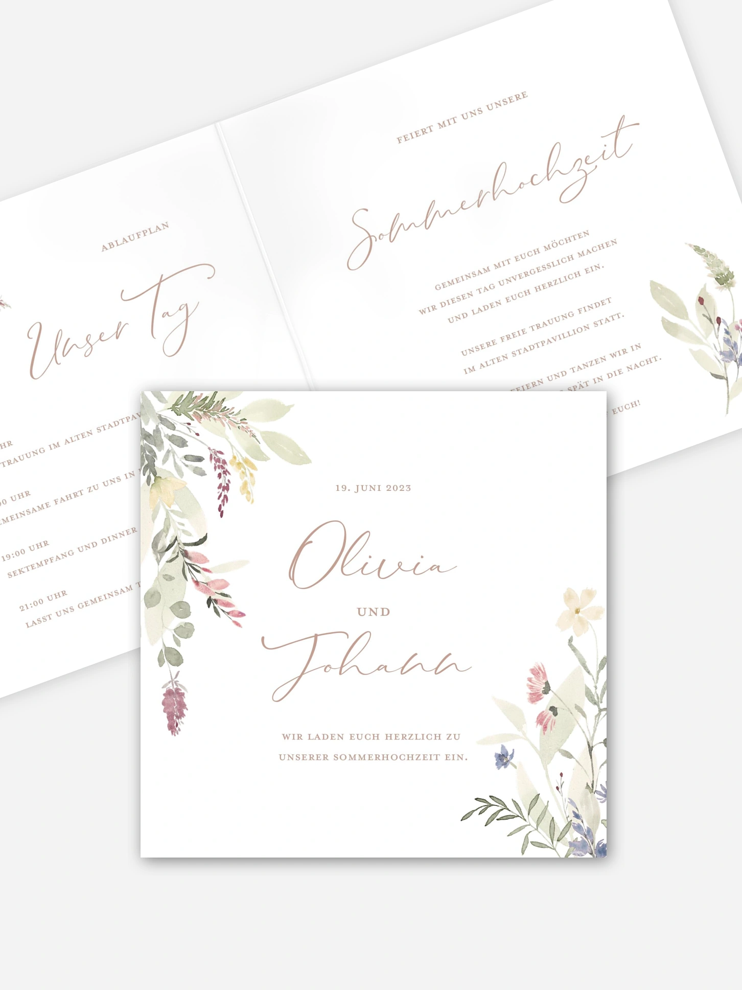Hochzeitseinladung Wildflower Dance