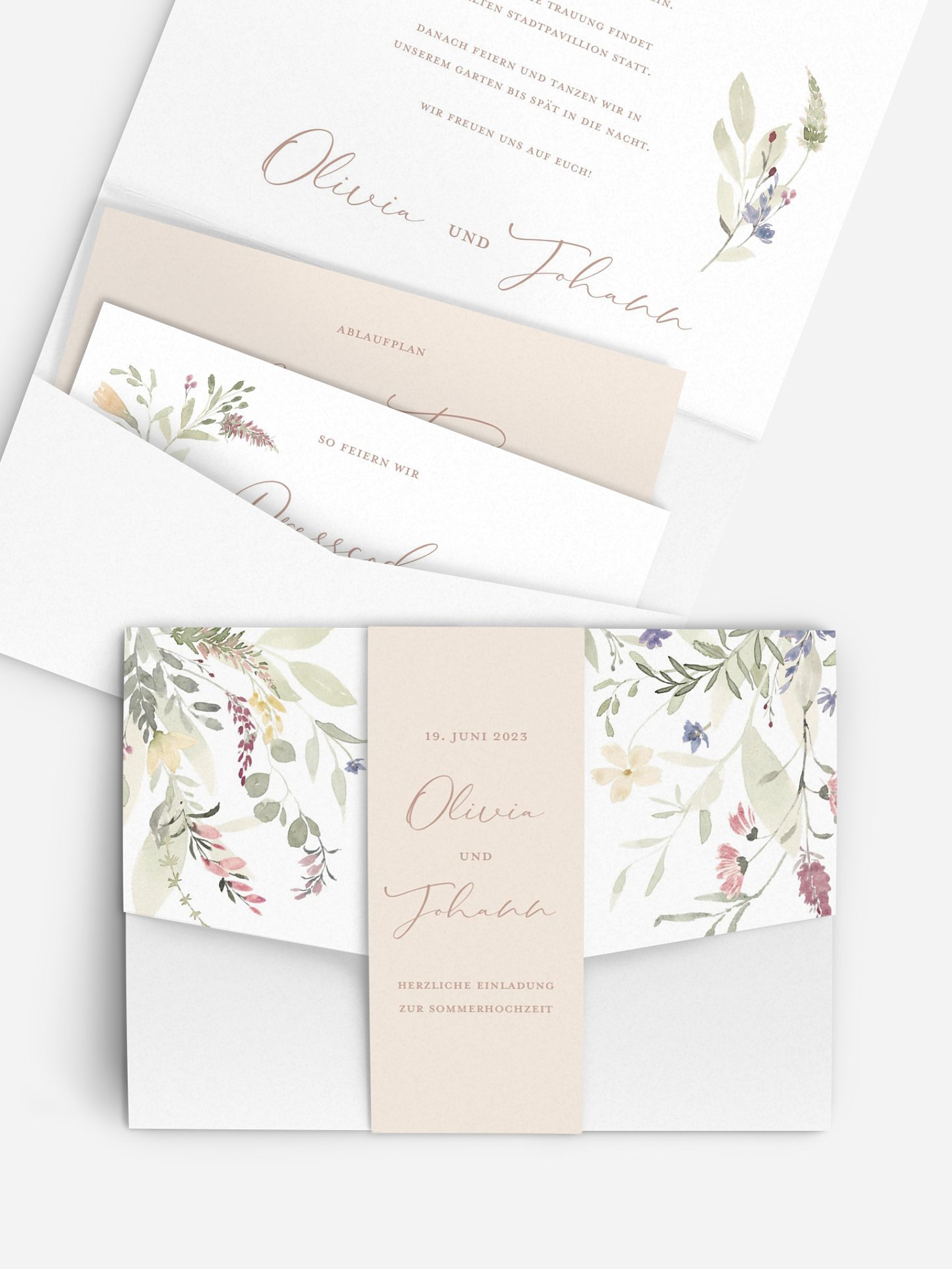 Hochzeitseinladung Wildflower Dance