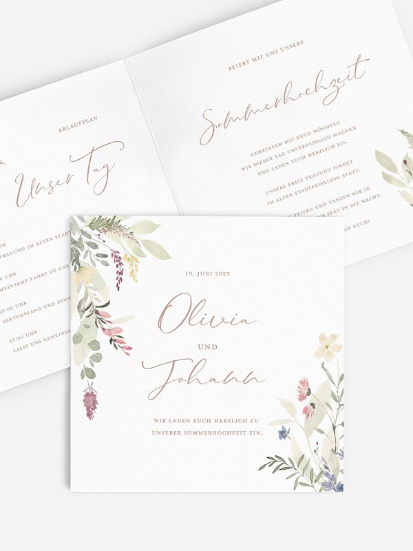 Hochzeitseinladung Wildflower Dance