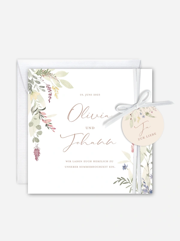 Hochzeitseinladung Wildflower Dance
