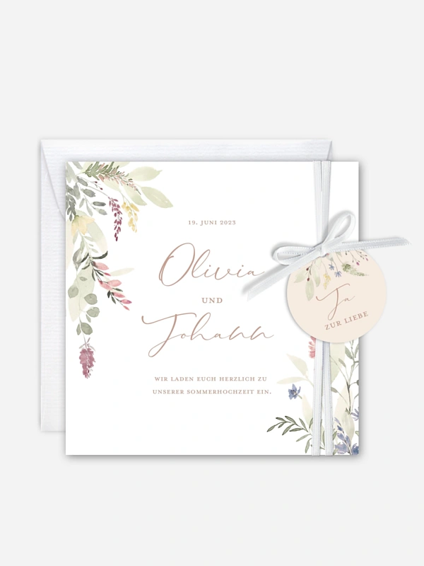 Hochzeitseinladung Wildflower Dance