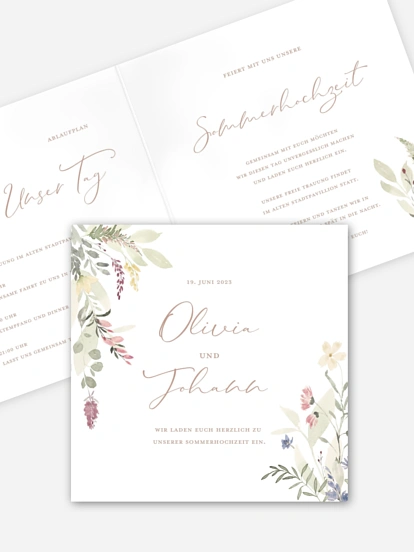 Hochzeitseinladung Wildflower Dance
