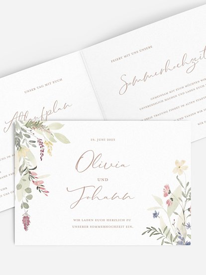 Hochzeitseinladung Wildflower Dance