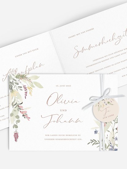 Hochzeitseinladung Wildflower Dance