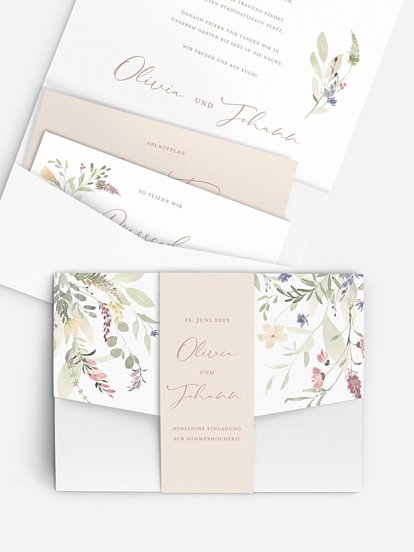 Hochzeitseinladung Wildflower Dance
