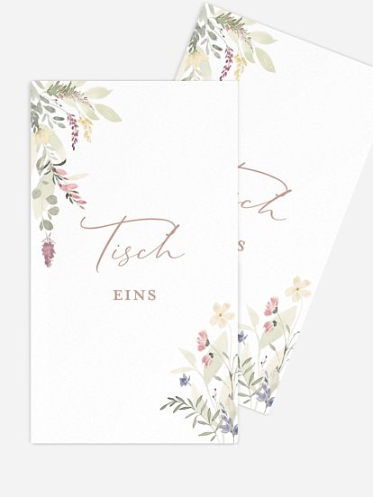Tischnummer Wildflower Dance