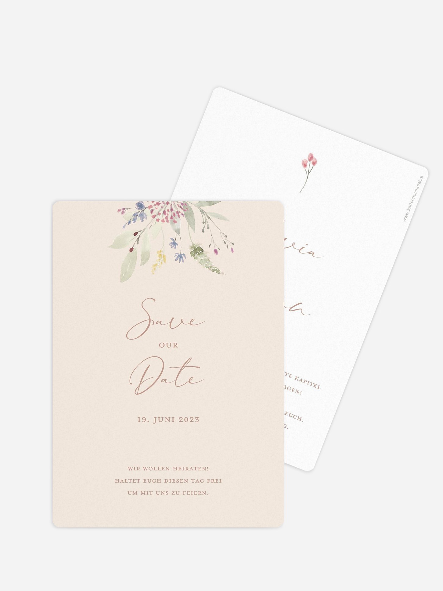 Save-the-Date Karte Wildflower Dance