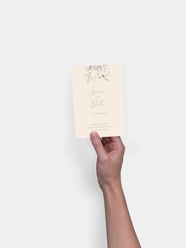Save-the-Date Karte Wildflower Dance