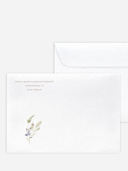 Briefumschlag mit Motiv Wildflower Dance