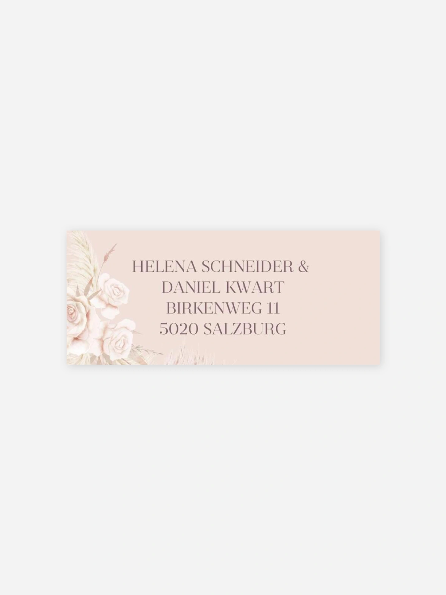 Absenderaufkleber Hochzeit Tiny Blushes