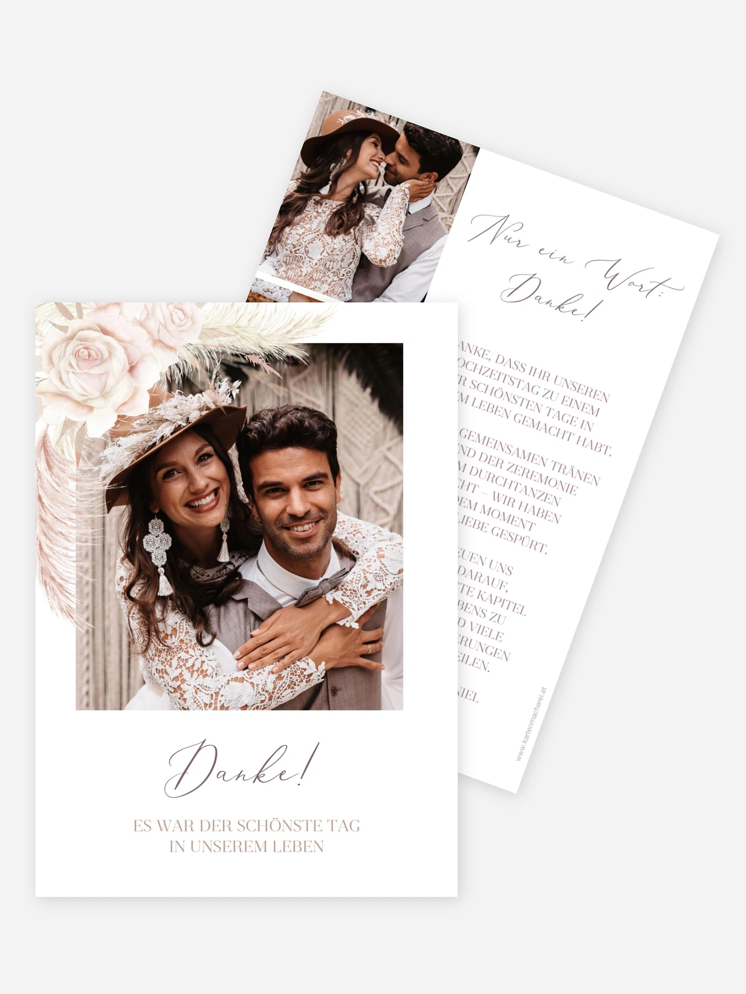 Dankeskarte Hochzeit Tiny Blushes