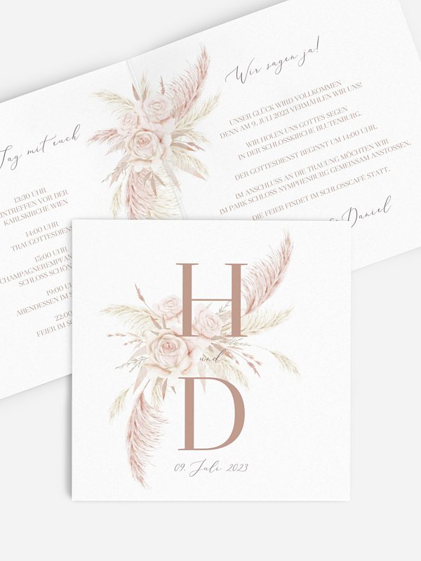 Hochzeitseinladung Tiny Blushes